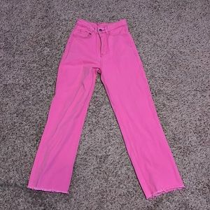Pink jeans size XS (fits like a 000 or 00)